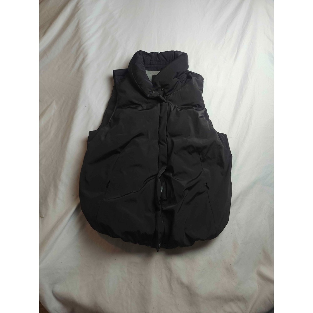 Gap Puffer Vest Women M Black Minimalist Utilitywear Athleisure Outdoor Gorpcore
